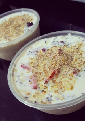 Foto resep Creamy Coconut Soya Overnight Oatmeal