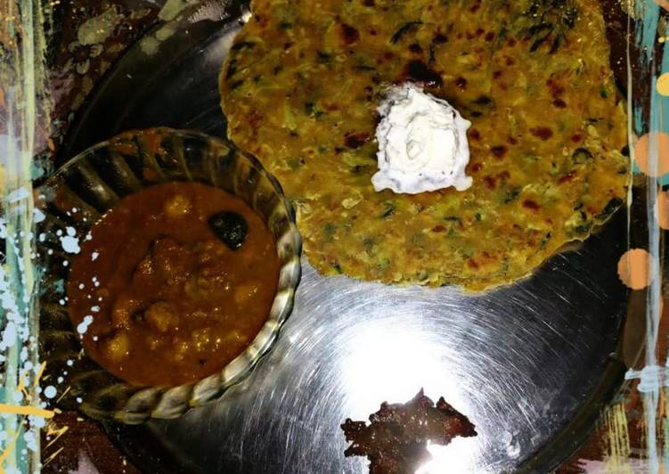 Recipe of Speedy Koki with white butter and chutney