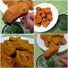 A picture of Gajar Dudhi Muthias (Carrot & Bottlegourd Muthias).