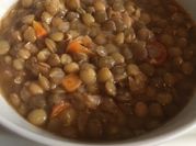 A picture of green lentils