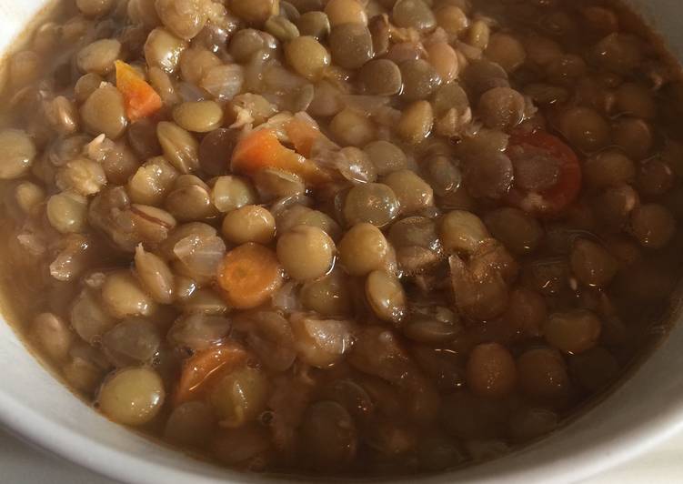 turkish style green lentils recipe main photo