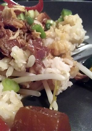 A picture of Pinneapple chicken crockpot.