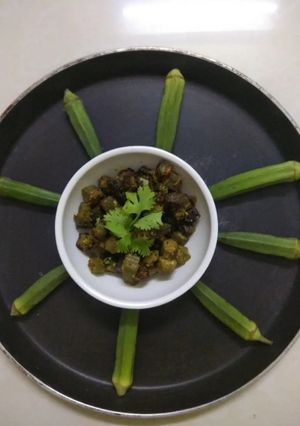 A picture of Okra sabji.