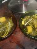 Acelgas de maceta con patatas