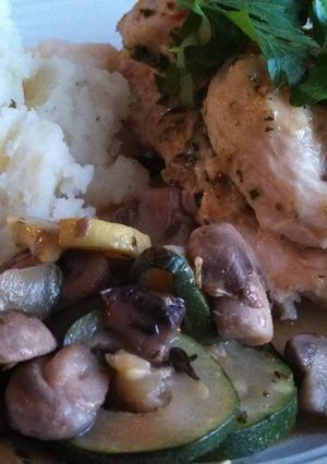 A picture of Lemon Chicken Breasts with Capers.