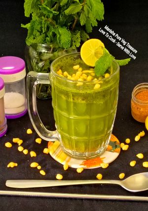 A picture of Mint Jaljeera Lemon Soda – India's Incredible Beverage – Especially for Summer.
