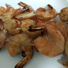 Grilled beer shrimp A picture of Grilled beer shrimp.