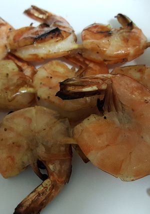 A picture of Grilled beer shrimp.