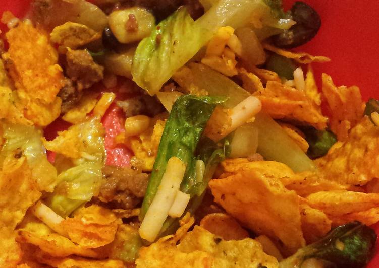 Steps to Prepare Perfect Doritos taco salad