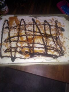 A picture of Heath Bar Cake.