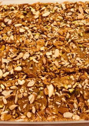 A picture of Mohan Thaal(Besan Barfi).