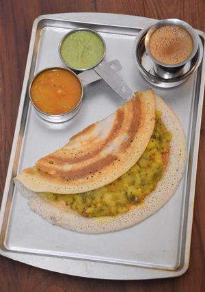 A picture of Masala dosa.