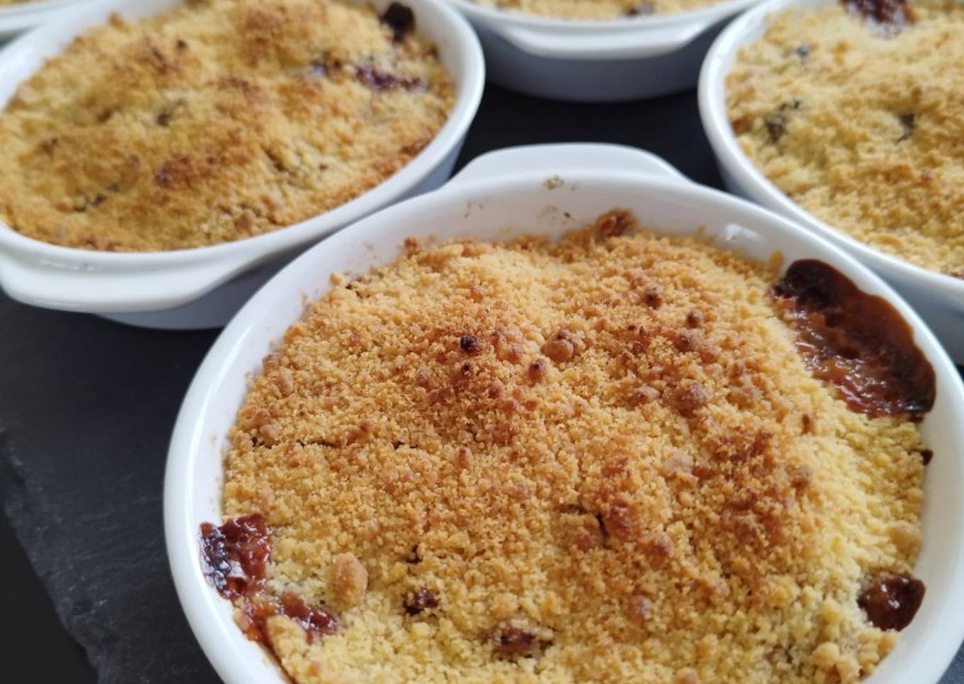 Crumbles poire chocolat