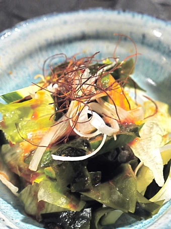 Simple Way Prepare Recipe Sweet, Salty, and Sour Wakame Salad with Bibimbap Noodle Sauce that is  Makes Drooling, Addictive}