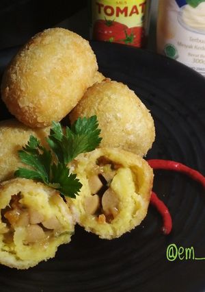 Foto resep Kroket kentang / Pergedel kentang isi sosis #16