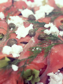 A picture of Kanya's Smoked Salmon Salad.