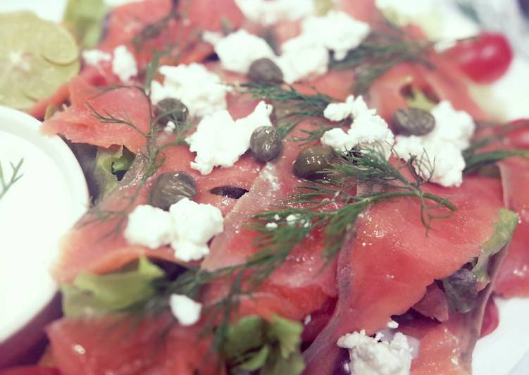 Recipe of Speedy Kanya&#39;s Smoked Salmon Salad