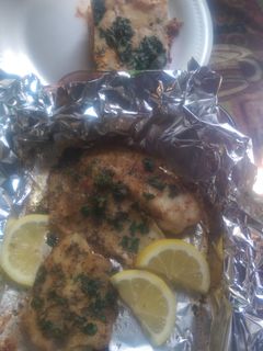 A picture of Lemon Herb baked Tilapia.