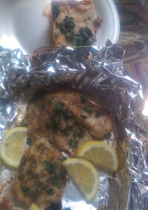 A picture of Lemon Herb baked Tilapia.