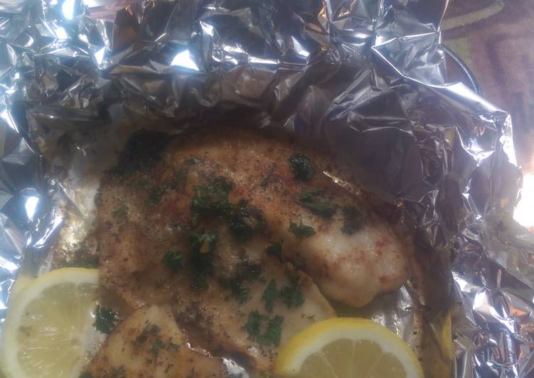 Recipe of Homemade Lemon Herb baked Tilapia