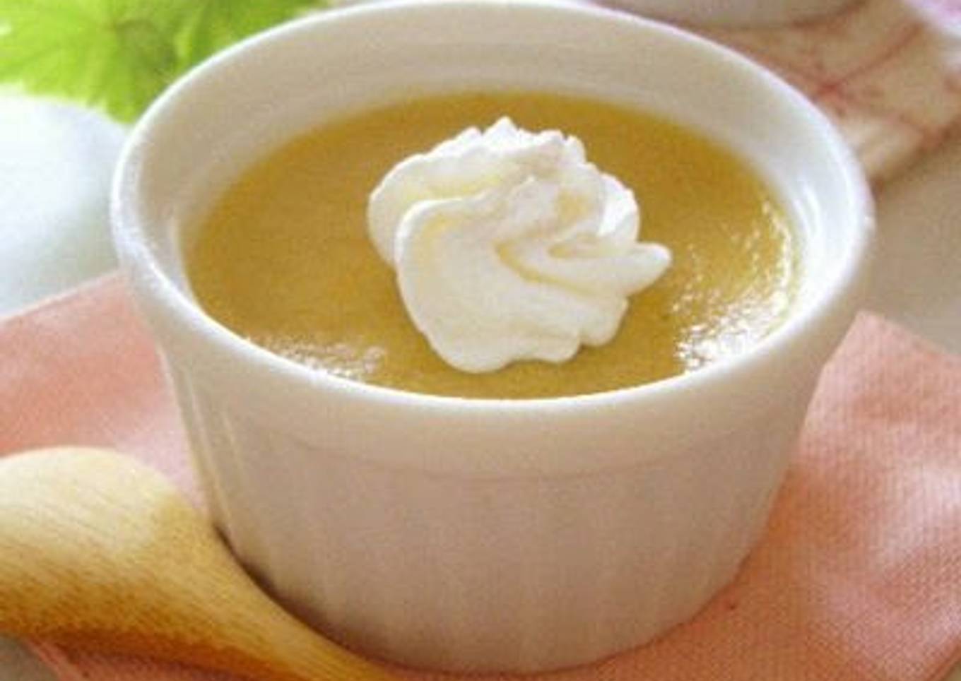 Baked Chestnut Pudding Made with Boiled Chestnut Paste