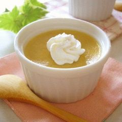 A picture of Baked Chestnut Pudding Made with Boiled Chestnut Paste.