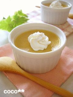 A picture of Baked Chestnut Pudding Made with Boiled Chestnut Paste.