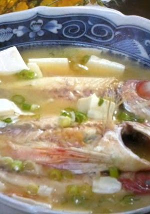 A picture of Red-Eye Chub Miso Soup.