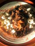 Sig's Green Asparagus and Creamy Garlic Mushroom Stack with Feta