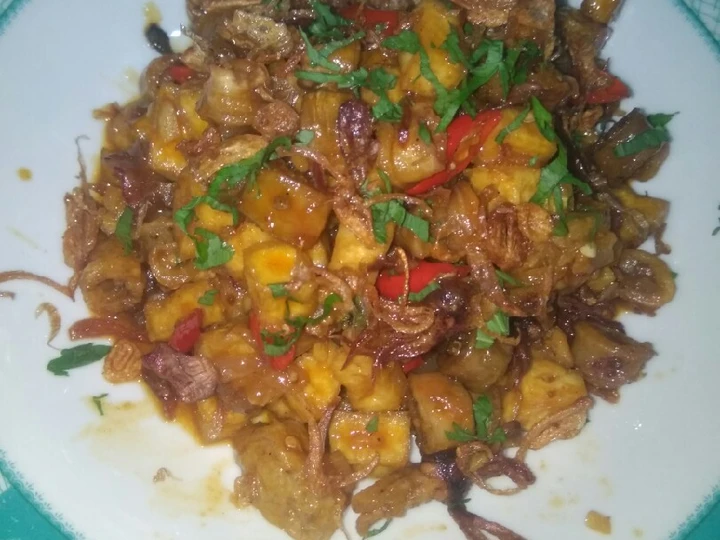 Cara Mudah Menyiapkan Resep  Cumi asin + bakso + tahu saus asam manis yang Enak Banget, Lezat