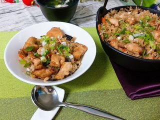 里雞肉雙菇炊飯