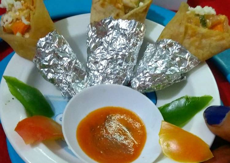 Steps to Make Ultimate Veggie Chapati rolls