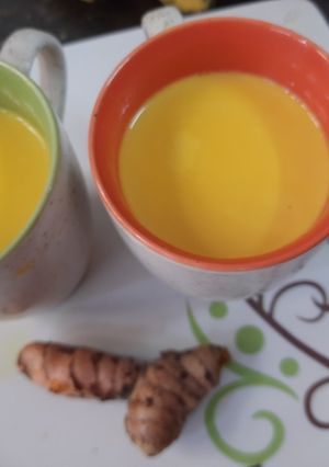 A picture of Raw Turmeric milk.