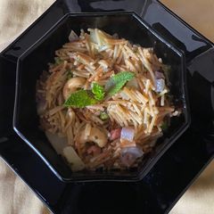 A picture of Vermicelli mint upma.