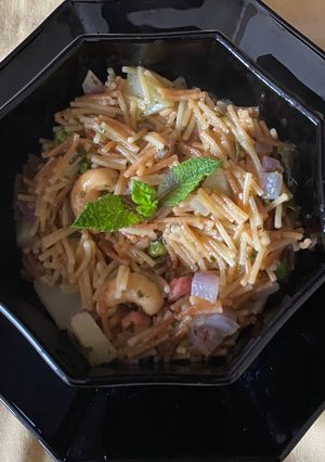 A picture of Vermicelli mint upma.