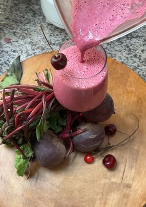 Une photo de Milkshake 🫜 Betteraves Cerises 🍒