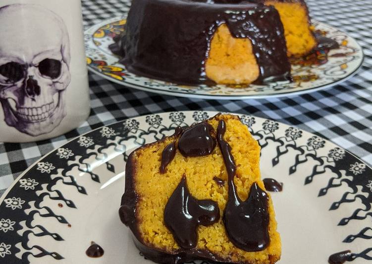 Simple Way to Make Any-night-of-the-week Bolo de cenoura com chocolate vegano