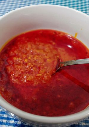 Foto resep Sambel kemplang panggang