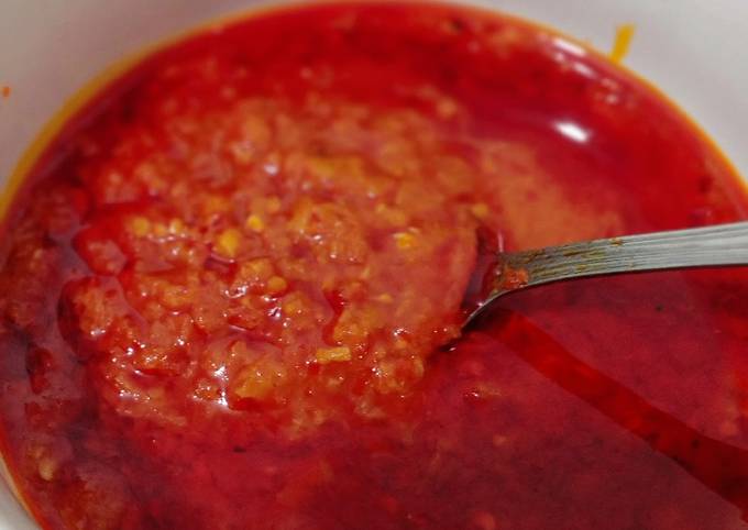 Sambel kemplang panggang