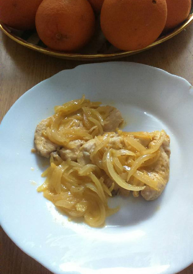 Una foto de Pollo a la naranja
