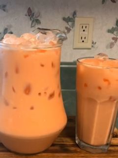 Una foto de Agua fresca de melón y zanahoria