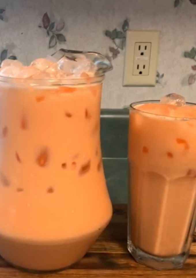 Una foto de Agua fresca de melón y zanahoria