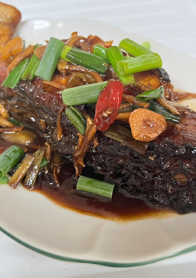 家常美味紅燒鮸魚 的食譜成品照片