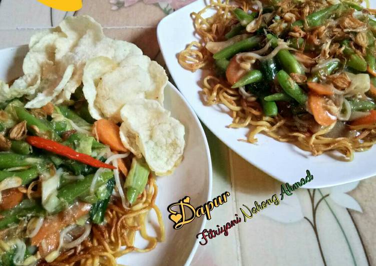 Bumbu Membuat 🍝Mie Capcay tanpa Daging ala Dapur Fitri🍝 yang sempurna