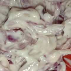 A picture of Mayo Onion Salad.