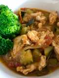Pollo al jugo con verduras