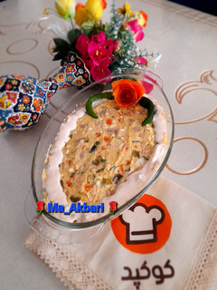 عکسی از دستور 🌱الویه مرغ