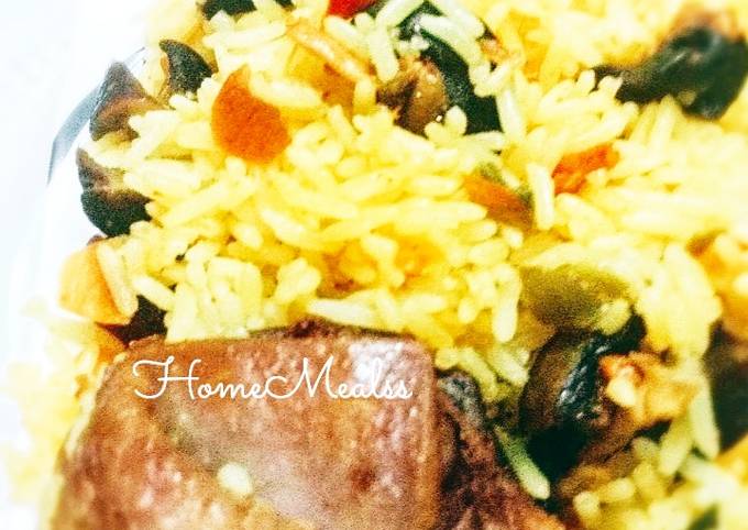Snail fried rice Recipe