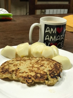 Una foto de Panqueque de avena y banana fit