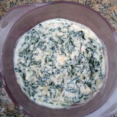 A picture of Creamed spinach.